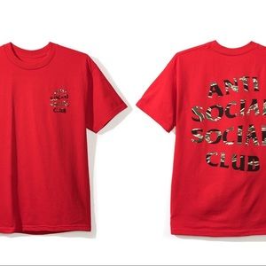 Anti Social Social Club SS Mirage Red T-shirt